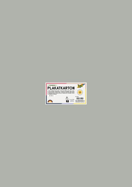 Produktbild Folia Bringmann Plakatkarton 48x68cm 10 Blatt Grau,380g (380 g/m², 10 x)