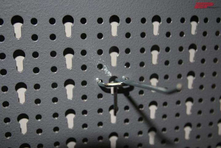 Produktbild EP Einfachhaken für Lochwände, verzinkt, 25 mm/20 cm, 10 Stück