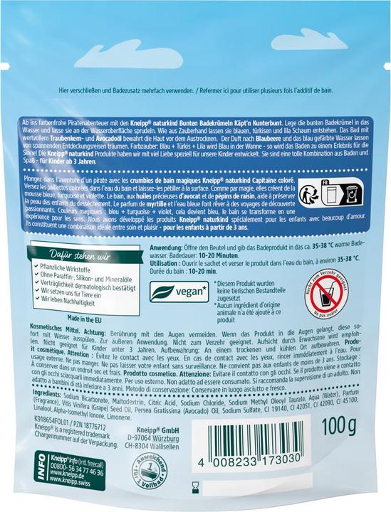 Actual product image Kneipp Nature Child Crumble de bain magique Capitaine coloré (Bath bombs)