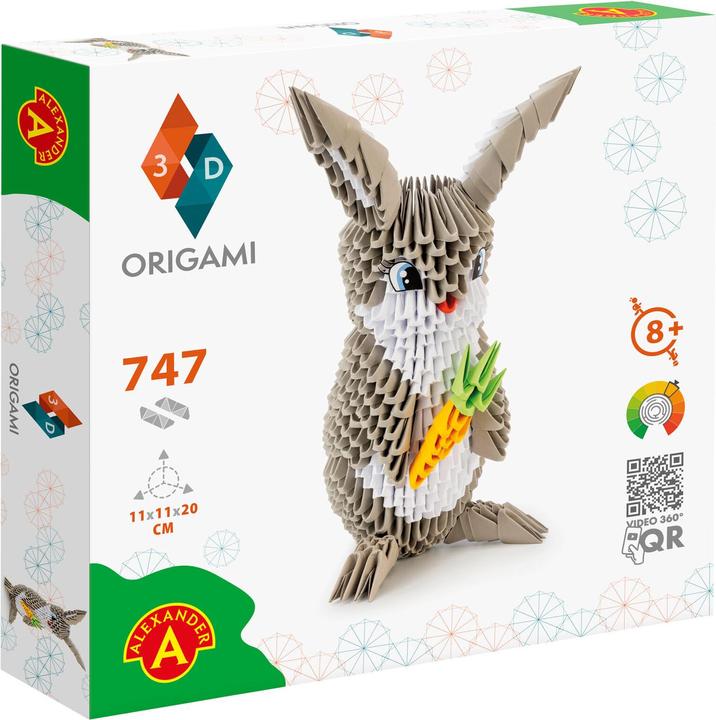 Actual product image Selecta Spielzeug ORIGAMI 3D - Bunny, 747pcs. (747 pieces)
