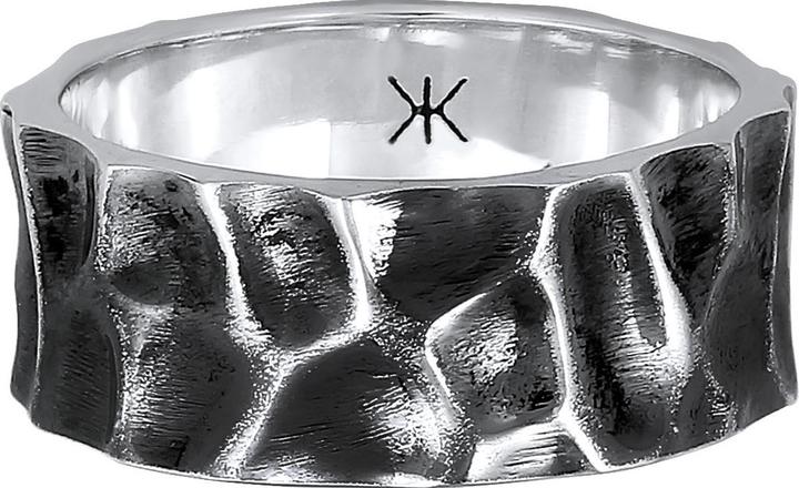 Produktbild Kuzzoi Ring Herren Bandring Geschmiedet Used Look 925 Silber (66, 925 Silber)
