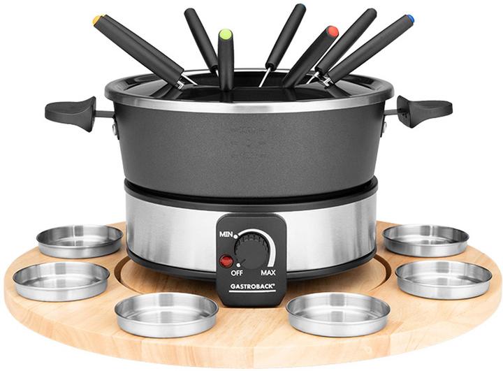 Gastroback Alles-in-één (Chocoladefondue, Kaasfondue)