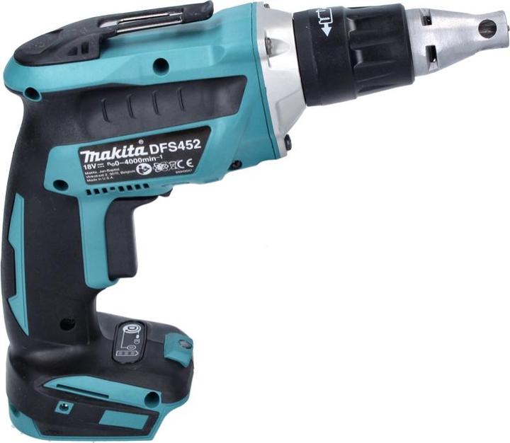 Actual product image Makita DFS 452 RT1 cordless screwdriver 18 V Brushless + 1x battery 5.0 Ah + charger (Rechargeable battery operated)