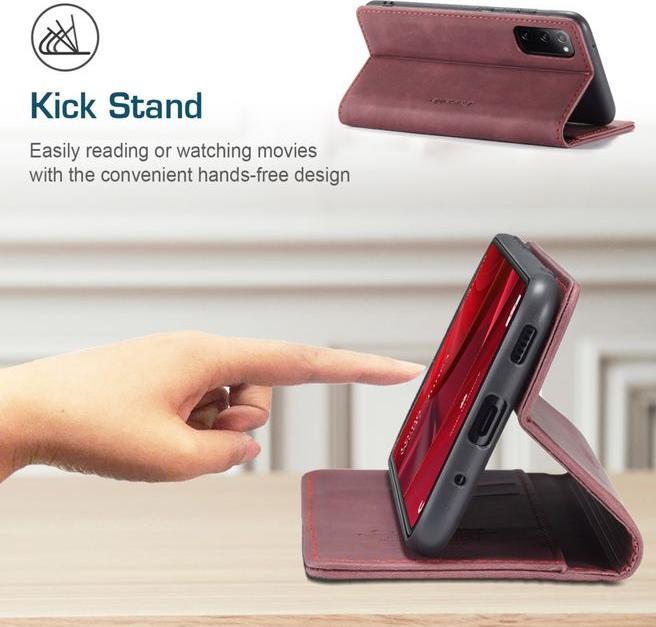Produktbild Caseme Leder Flip Wallet Case Hülle (Samsung Galaxy S20 FE)