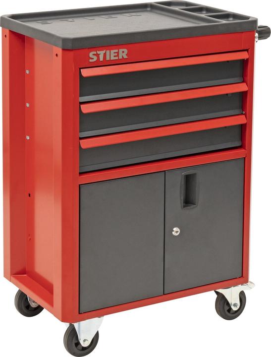 Image du produit Stier Servante d'atelier-armoire roulante avec 3 tiroirs (1 x)