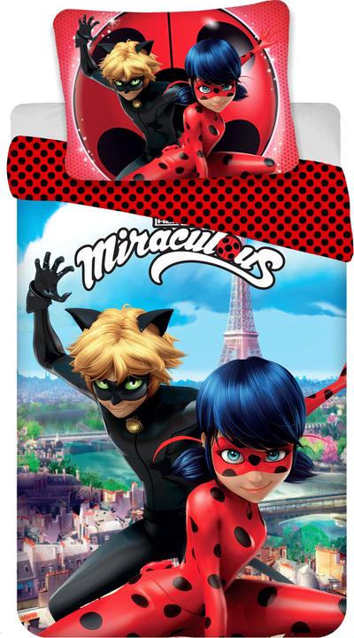 Produktbild Tinisu Miraculous Ladybug Bettwäsche - 140x200 cm weiche Baumwolle Kissen und Decke