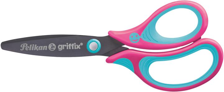 Productafbeelding Pelikan griffix schoolschaar, rond, roze, voor rechtshandigen (14 cm)