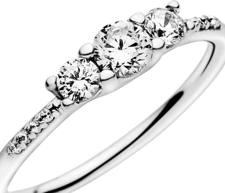 Immagine prodotto Pandora Anello con tre pietre chiare (52)