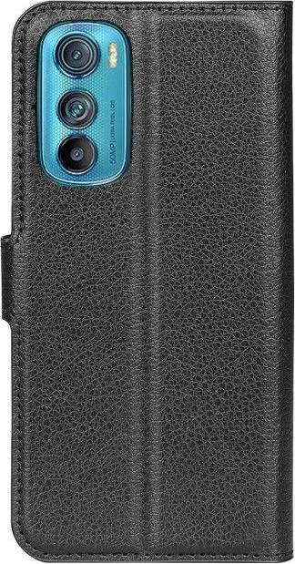 Actual product image MU Classic Litchi Leather Bookcover Series (Motorola Edge 30)