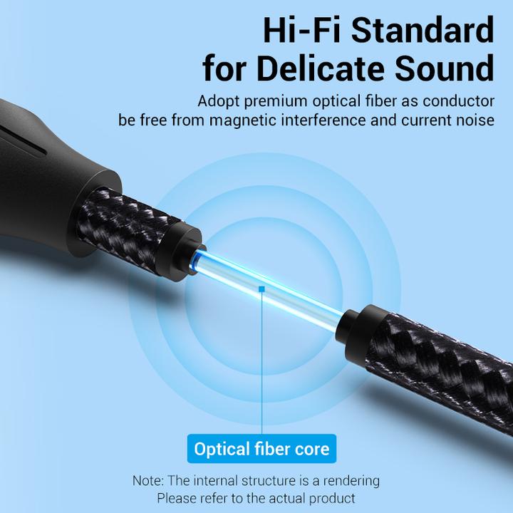 Produktbild Vention Optical Audio Cable BAVHH 2m (Black) (2 m, TOSLINK)