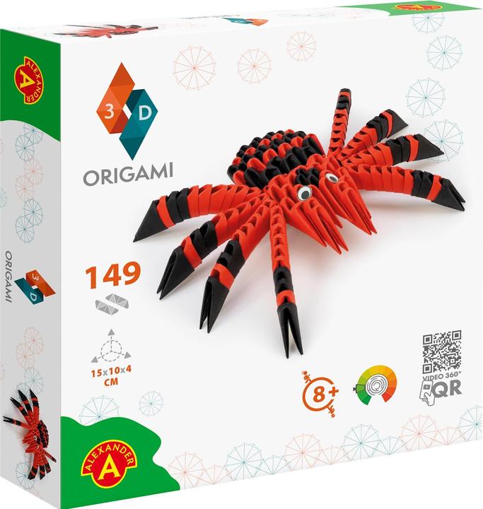 Actual product image Selecta Spielzeug ORIGAMI 3D - Spider, 149pcs.