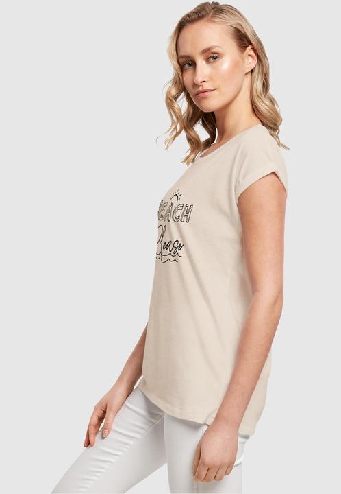 Produktbild Merchcode Ladies Beach Please Extended Shoulder Tee - 112615 (S)