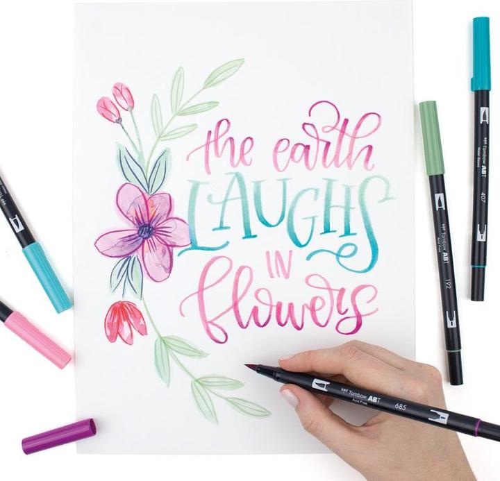 Image du produit Tombow ABT Dual Brush Pen (Combinaison pastel, 6 x)
