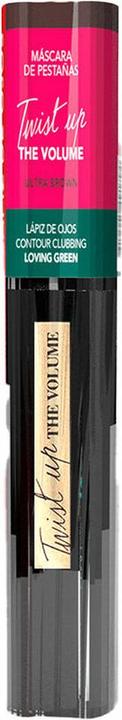Produktbild Bourjois Twist Up Mascara Ultra Brown 8ml + Contour Clubbing Eyeliner 50-5.3g Braun + Grün (Ultra Brown + Nº 50 Loving Green)