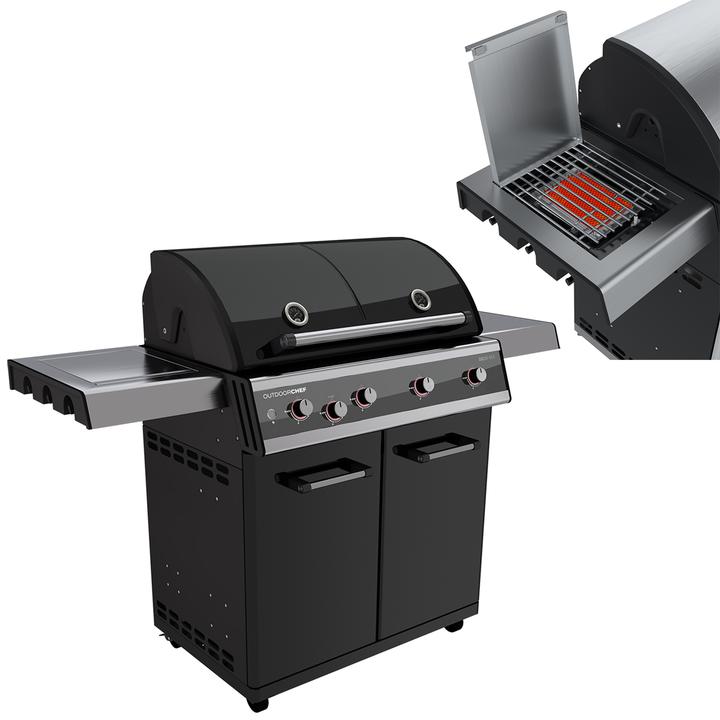 Immagine prodotto Outdoorchef Barbecue a gas Dualchef 425 G - 5 marchi - Zwart (19.50 kW)