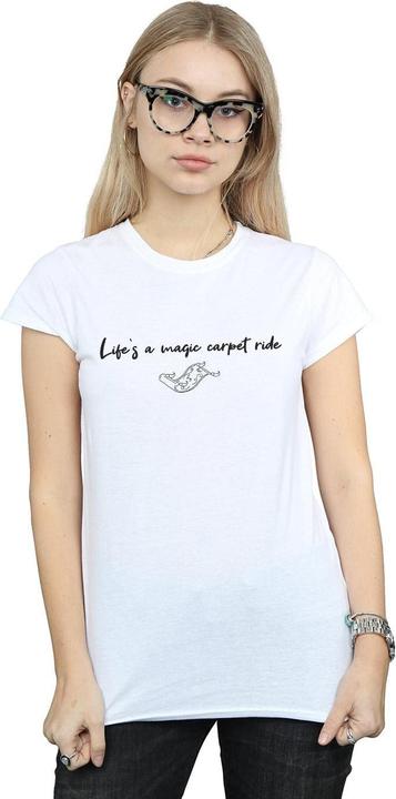 Actual product image Disney Womens/Ladies Aladdin Life's A Magic Carpet Ride Cotton T-Shirt (S)