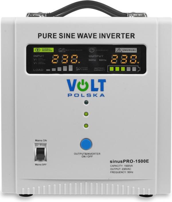 Produktbild Volt Polska SINUS PRO UPS 1500E 12V 20A (1500 VA, 1050 W, Line-Interaktiv USV)
