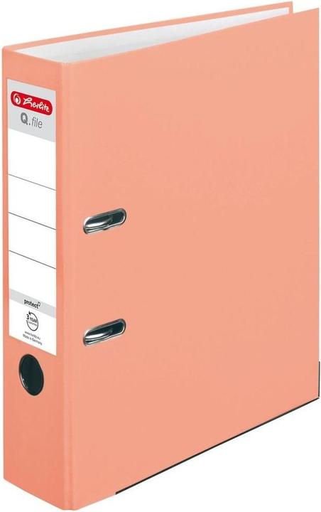 Image du produit Herlitz Q.file Classeur protect A4 8 cm saumon (A4, 80 mm, 1 pièce(s))
