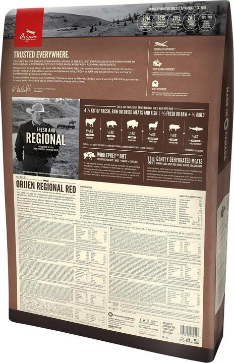 Produktbild Orijen Regional Red (Senior, 1 Stk., 1800 g)