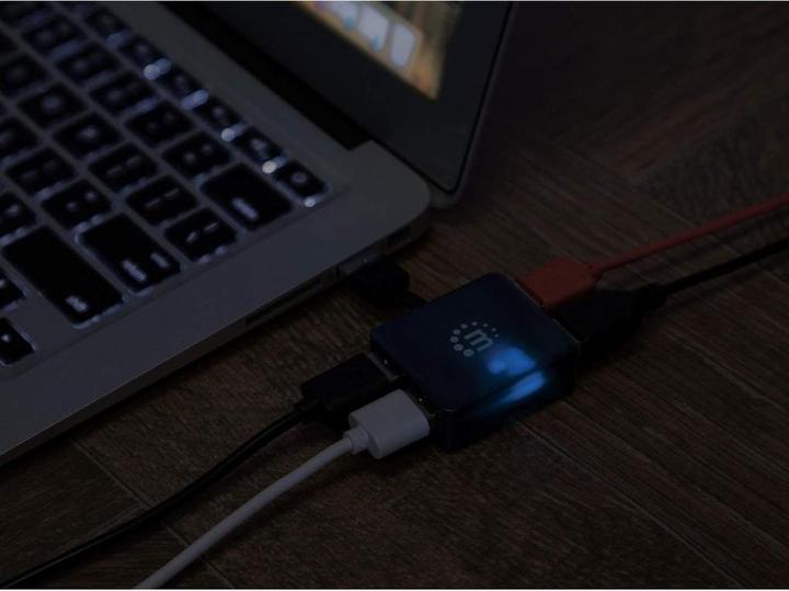 Produktbild Manhattan 4 Port USB 2.0-Hub (USB-A, 4 Ports)