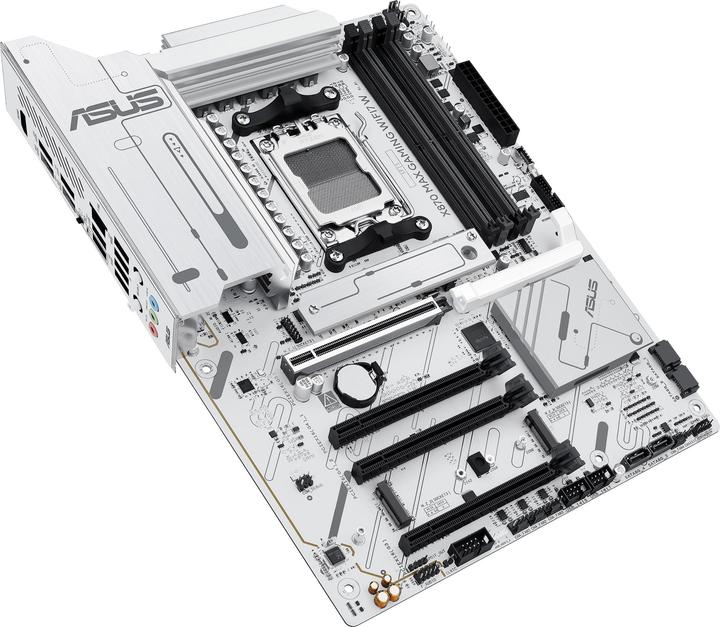 Produktbild ASUS MB AMD AM5 X870 MAX GAMING WIFI7 White (AM5, AMD X870, ATX)