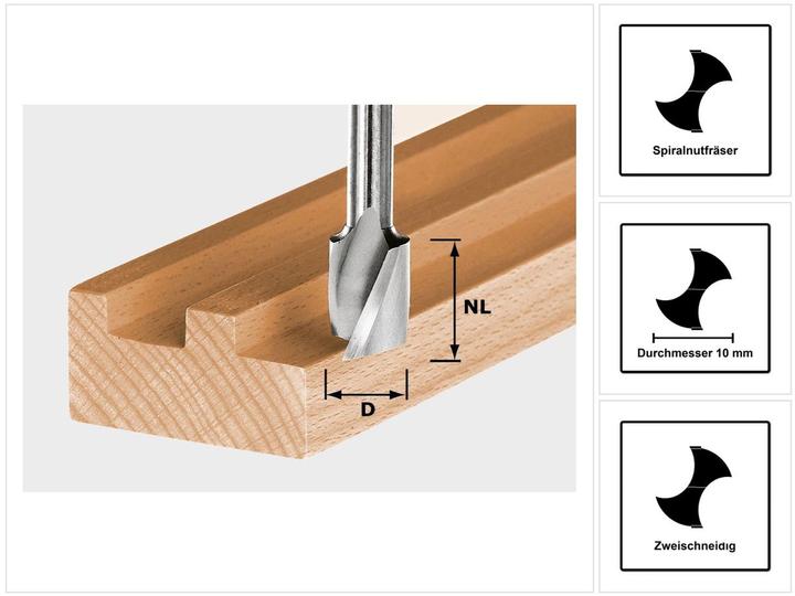 Produktbild Festool Spiralnutfräser HS Spi S8 D10/30