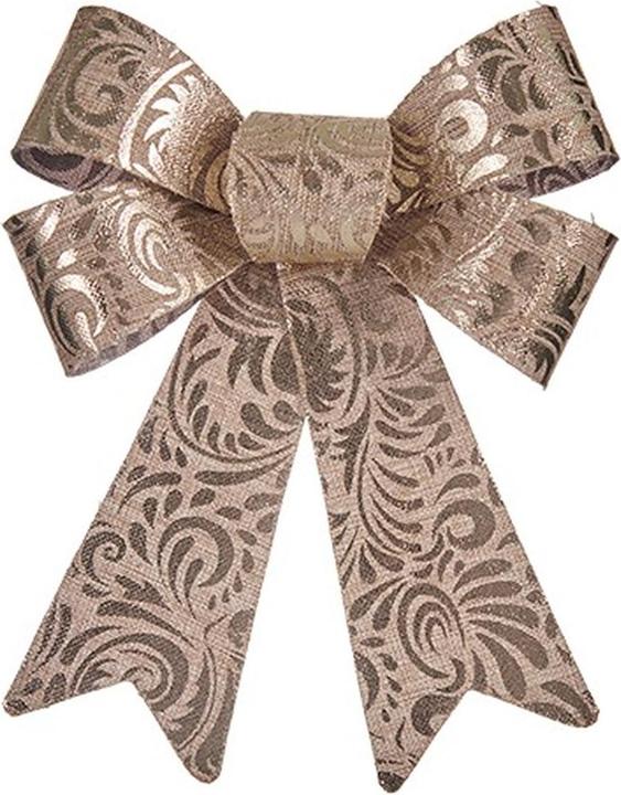 Image du produit Krist+ Schleife Weihnachtsschmuck Bronze PVC 15 x 4 x 16 cm (12 Stück) (12 -pièce)