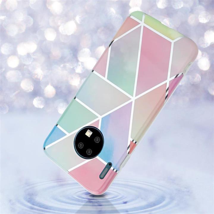 Image du produit Cadorabo Couverture IMD TPU Marbre coloré (Mate 30)