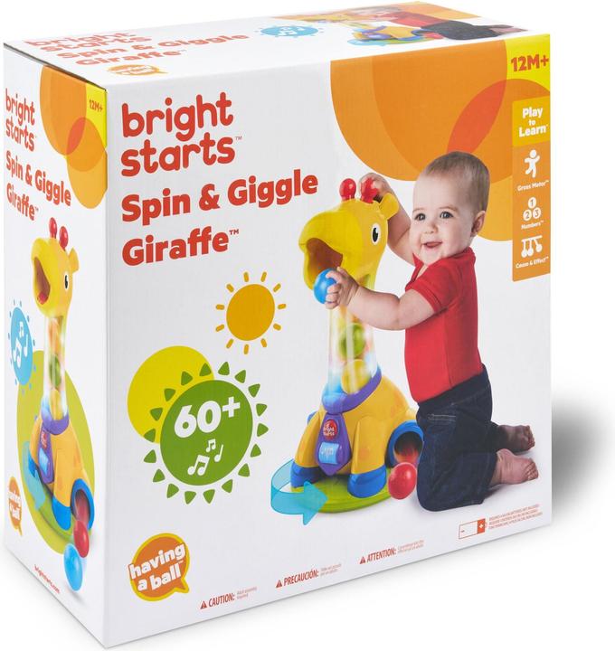 Actual product image Bright Starts Spin & giggle giraffe