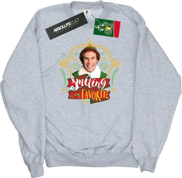 Actual product image Elf Mens Buddy Smiling Sweatshirt (XXL)
