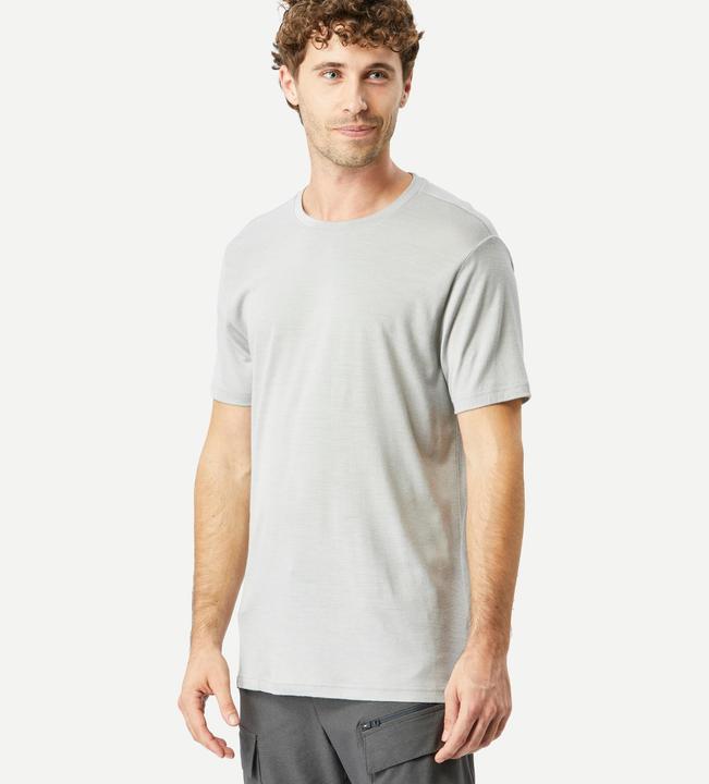 Immagine prodotto Forclaz Camicia Merino da uomo a manica corta per lo zaino - Travel 500 grigio (M)