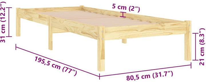 Actual product image VidaXL Edy (75 x 190 cm)