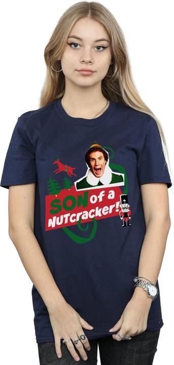 Immagine prodotto Elf Son Of A Nutcracker Boyfriend Fit Maglietta Ampia Donna (M)