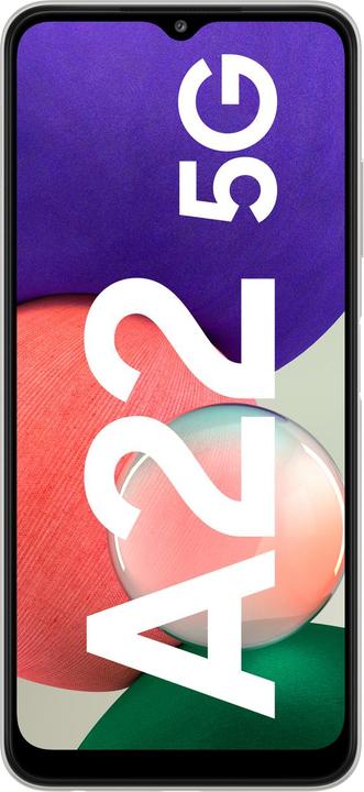 Actual product image Samsung Galaxy A22 5G EU (64 GB, White, 6.60", Dual SIM, 2 Mpx, 5G)