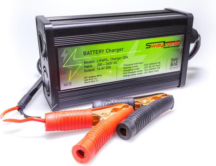 Produktbild Swaytronic LiFePO 4 Battery Charger 29.2V 20A (29.20 V, 20 Ah)