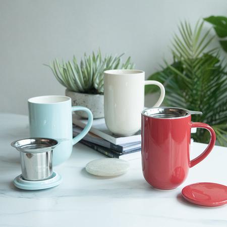 Productafbeelding Loveramics Pro Tea - 450 ml beker met theezeef - rivierblauw (450 ml, 1 x)