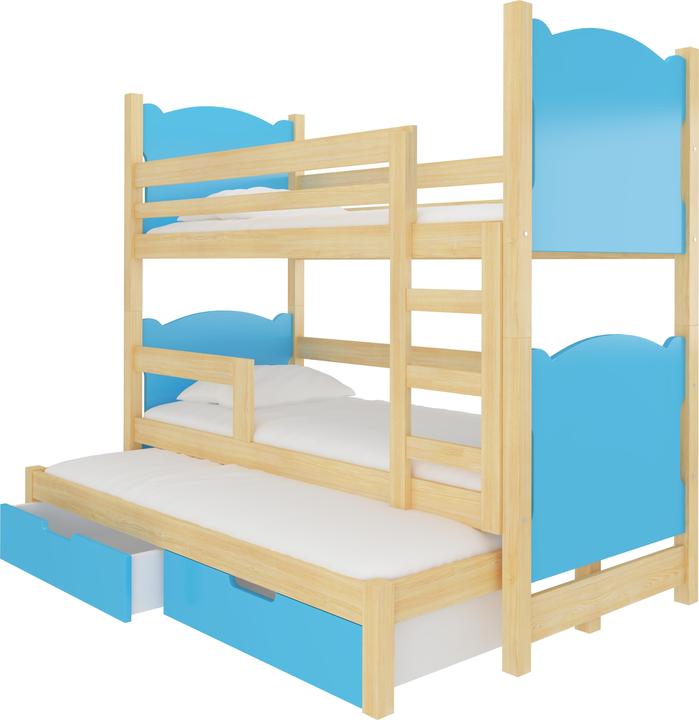 Image du produit ADRK Furniture Tripler les lits superposés avec matelas LETICIA