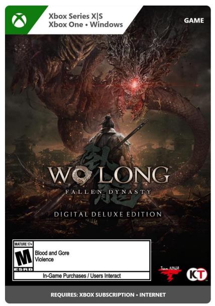 Produktbild Microsoft C2C Wo Long Fallen Dynasty Digital Deluxe Edition CH (Xbox Series X, Xbox Series S)