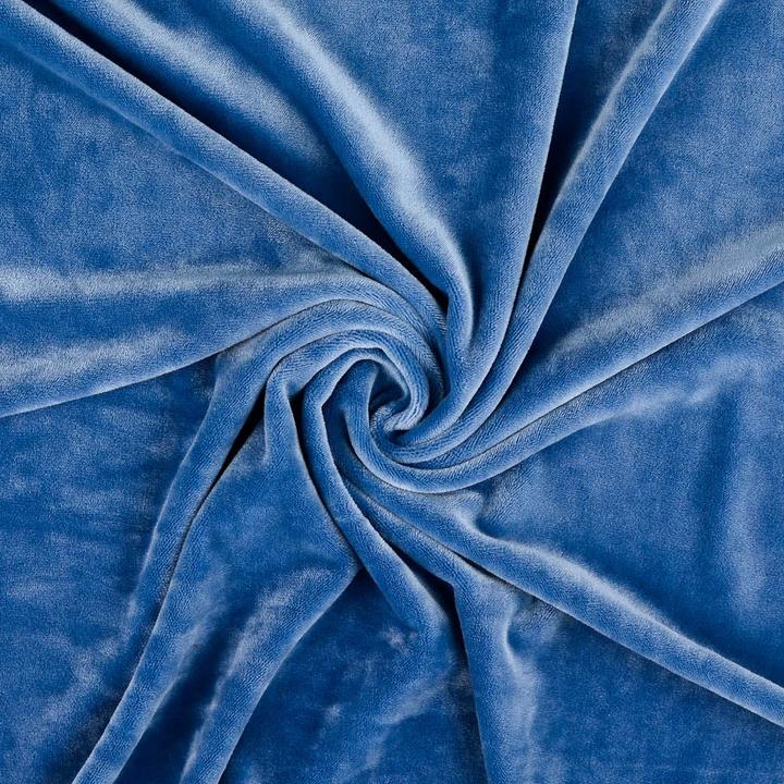 Image du produit Stoffrestposten Nicki Sport Jersey - bleu jean - vente minimale : 1 mètre