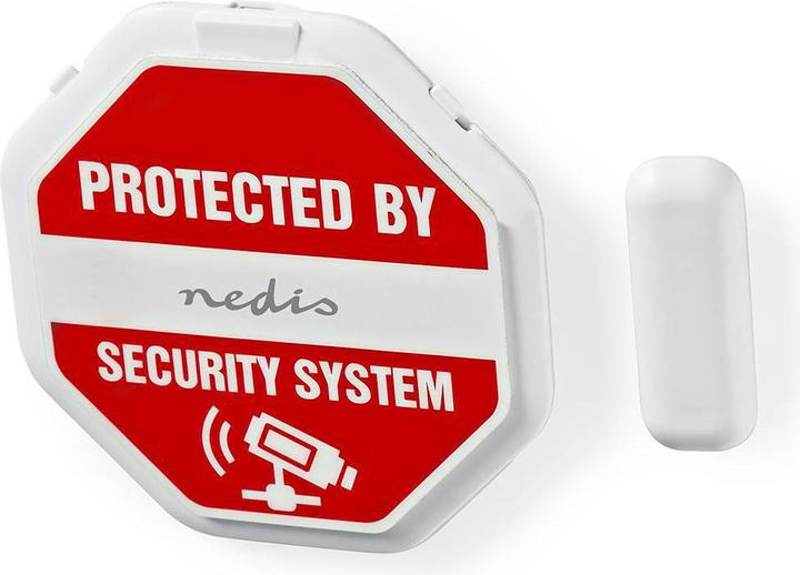 Immagine prodotto Nedis Allarme da porta a finestra alimentato a batteria 2X CR2032 85 dB Bianco