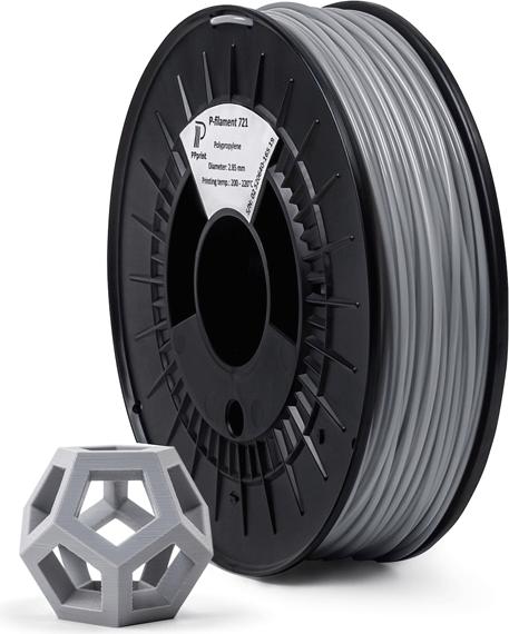 Actual product image PPprint Filament P-721 grey 0.6kg 1.75mm (PP, 1.75 mm, 600 g, Grey)