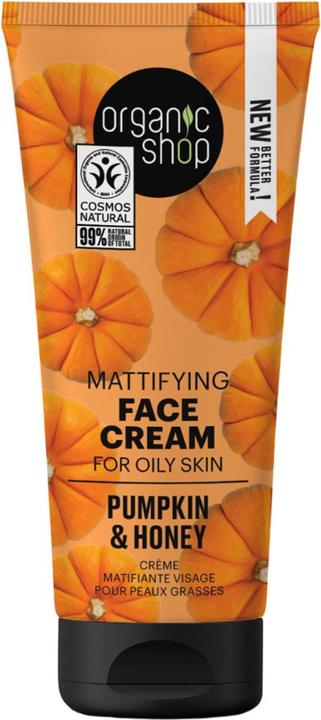 Image du produit Organic Shop Crème matifiante pour le visage pour peaux grasses, Courge et miel, 50 ml (50 ml, Crème de jour)