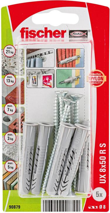 Produktbild Fischer 90863 Unidübel UX 6X50 NV (5 Stk.)