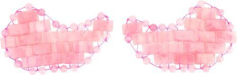 Image du produit PranaHaus Coussinets pour les yeux en quartz rose, lot de 2