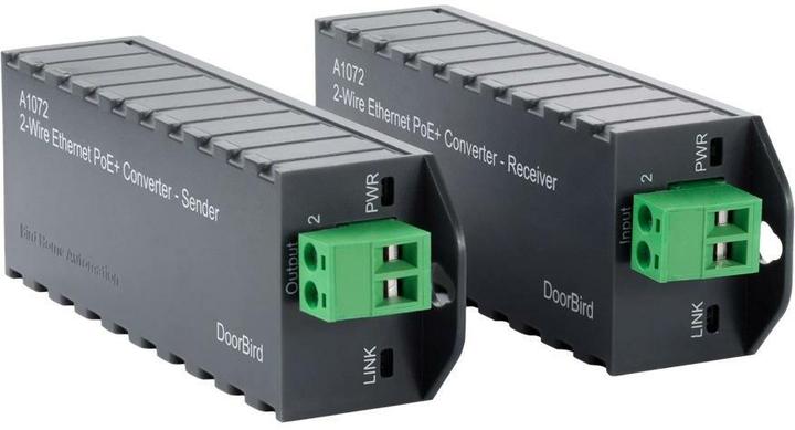 Doorbird 2-wire Ethernet PoE+ converter A1072