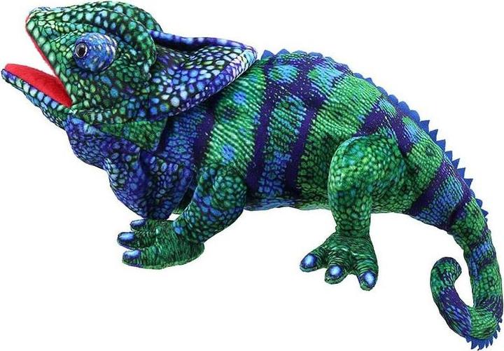 Image du produit The Puppet Company Marionnette Caméléon (bleu-vert) 45 cm