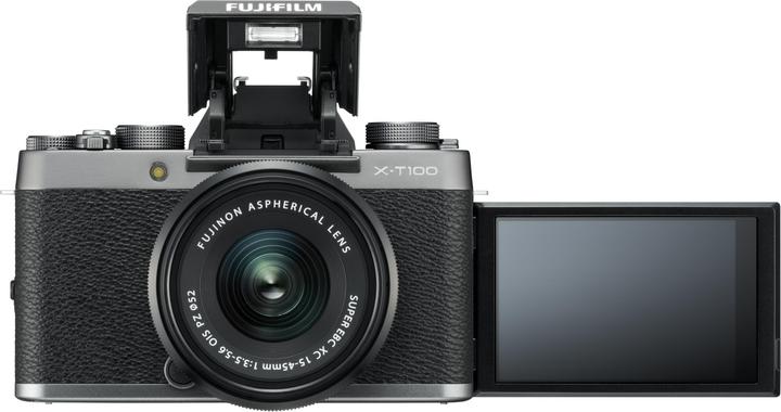 Actual product image Fujifilm X-T100 + XC 15-45mm (15 - 45 mm, 24.20 Mpx, APS-C / DX)