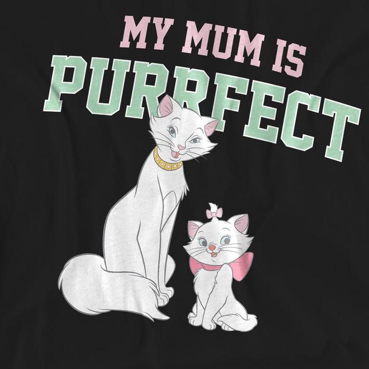 Immagine prodotto Disney My Mum Is Purrfect Maglietta Festa della Mamma Duchessa e Marie Adulto Unisex (L)