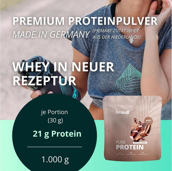 Image du produit Brandl-Nutrition Protéines pures (Chocolat, 1 pcs, 1000 g)