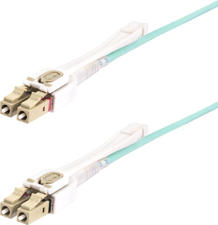 Immagine prodotto StarTech com 4m LC zu LC (UPC) OM4 Multimode Glasfaser Patchkabel mit Push-Pull Tabs, 50/125µm, 100G (CAT8.2, 4 m)